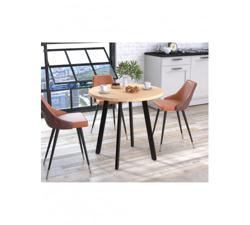 Круглий обідній стіл Лерой — MSMLOFT (Ø80)