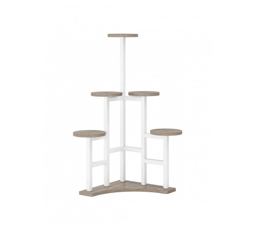 Кутова підставка для квітів 6‑ярусна MSM з ДСП і металу