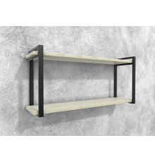 Полиця Айсберг 120 чорний/білий MSMLOFT