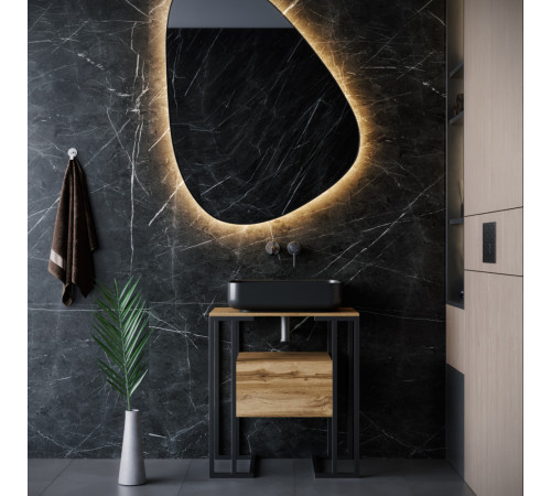 Консоль-тумба під умивальник у ванну, стиль LOFT, 640×395×690 мм (МСМ)