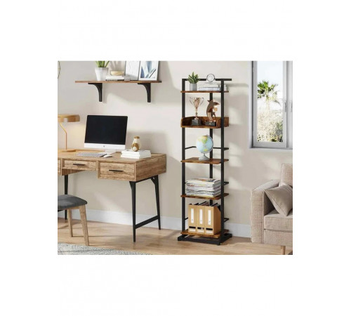 5-ярусний стелаж MSM – вузький та практичний стелаж із п'ятьма полицями.