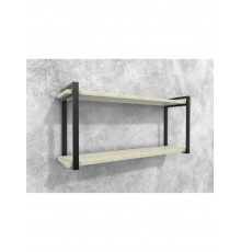 Полиця Айсберг 120 чорний/білий MSMLOFT