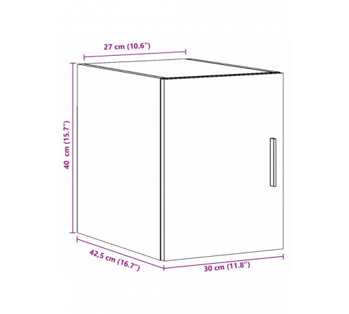 Підвісна шафа VidaXL дуб Сонома