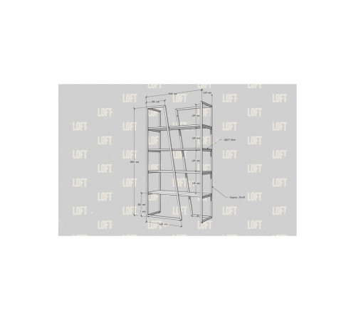 Стеллаж «Парина» MSM – сочетание стиля лофт и функциональности