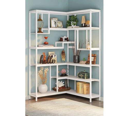 Стеллаж угловой MSM U0082, дуб сонома/черный металл