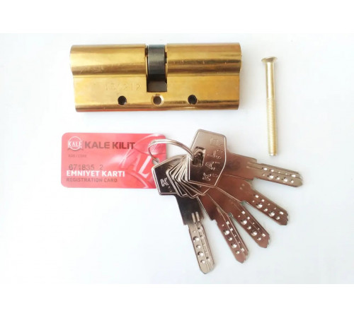 Циліндр Kale 164 DBNE 35+10+35=80mm, латунь, 5 ключів