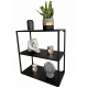 Настенная полка 3 уровня Hanging черный
