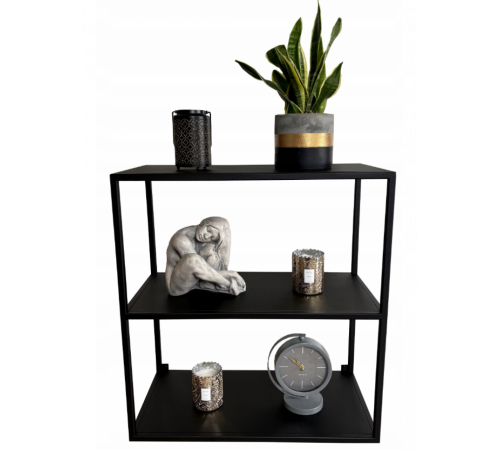 Настенная полка 3 уровня Hanging черный