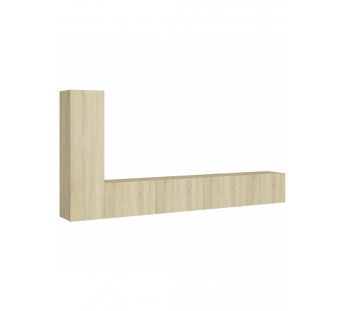 Тумба под телевизор 3 части - дуб Сонома