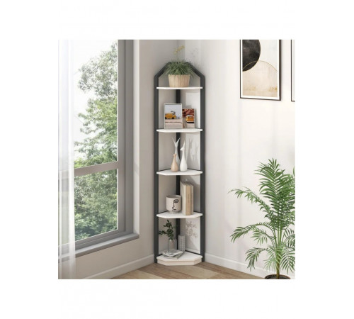 Угловой стеллаж Tieasha – 177×28,5×28,5 см, LOFT дизайн