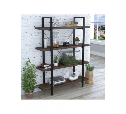 Стеллаж Сингл-4-120 MSMLOFT – стильный стеллаж в стиле лофт