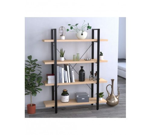 Стеллаж Сингл-4-120 MSMLOFT – стильный стеллаж в стиле лофт