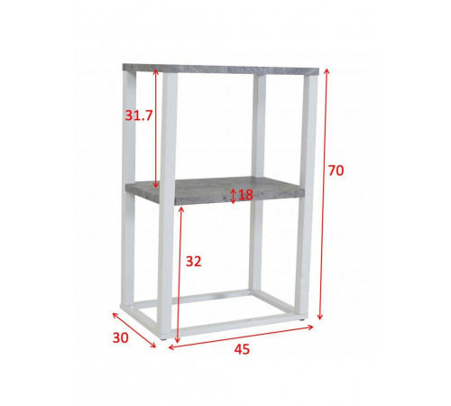 Приліжковий столик Rise — стильний лофт-акцент