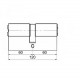 Цилиндр KEDR BRASS M120 ZCN (60*60T) brass key