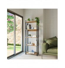 Стелаж 5 полицями, дуб сонома