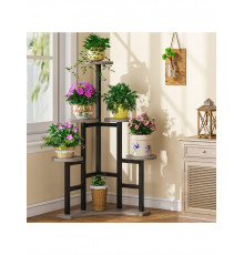 Підставка кутова для кімнатних рослин 6-ярусна, сірий