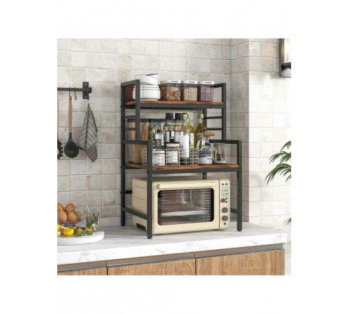 3-ярусна підставка-органайзер - 77,5×52×42 см, ЧСЧ