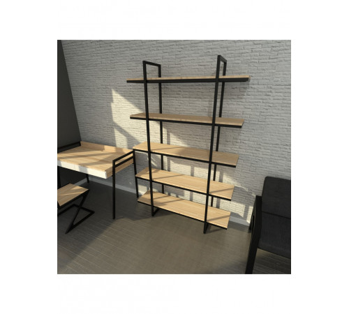 Офисный стеллаж стиль Loft 3 - 130×35×200 см