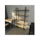 Офисный стеллаж стиль Loft 3 - 130×35×200 см