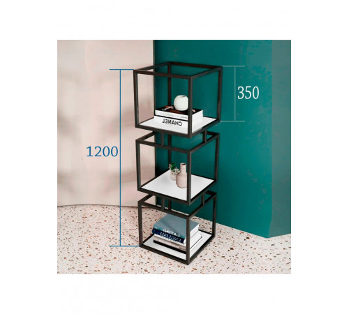 Стелаж MSMLOFT  — відкриті полиці на металевому каркасі