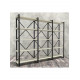 Стелаж Айсберг Лофт 240×182 см — чорний/білий