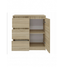 Комод 1D3S з 1 дверима, 3 ящиками