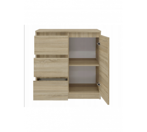 Комод  з 1 дверима та 3 шухлядами MSM — стильний лофт комод