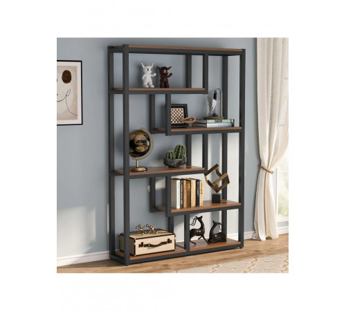 Стелаж 6-ярусний із полиць у шаховому порядку, 175×100×30 см