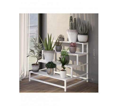 Підставка для квітів у стилі MSMLOFT (біла)