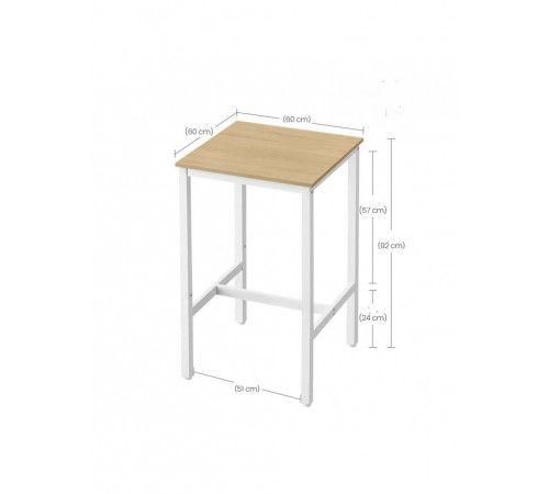 Обеденный стол на металлической основе Mciver