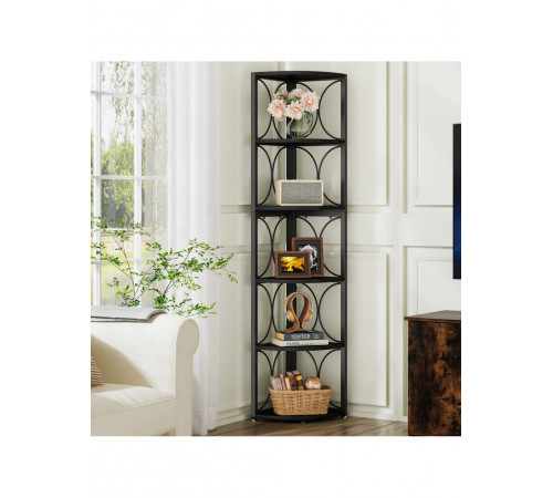 6-ярусний кутовий стелаж MSM – місткий та стильний у кутовий простір