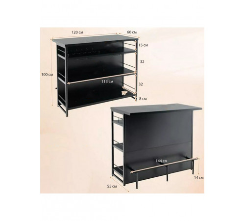 Барна шафа індустріального стилю