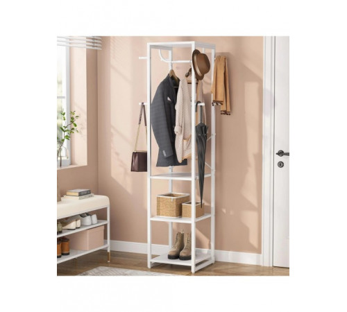 Вішалка для одягу з 4 полицями та 8 гачками