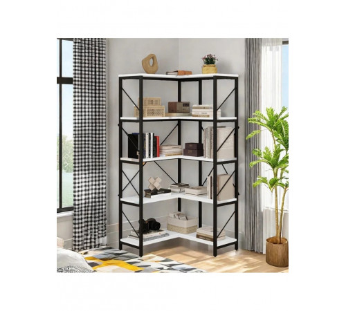 5-ярусний кутовий стелаж "Sukanya" MSM - містке рішення для спальні або вітальні.