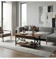 Журнальний столик 2-ярусний з полицею