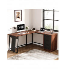Письмовий стіл L-подібний із ящиком