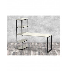 Стіл-стелаж Айсберг 02 Чорний/білий MSMLOFT