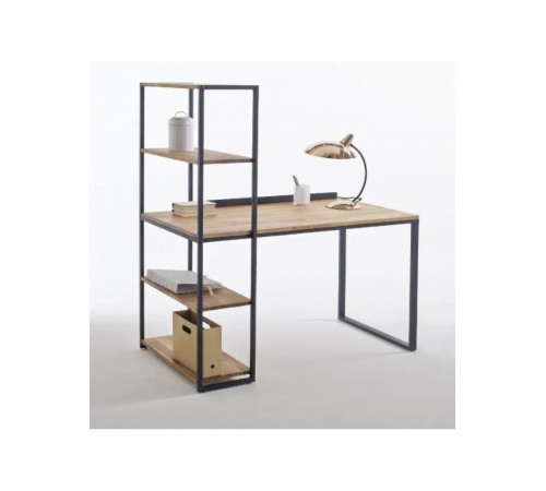Письмовий стіл у стилі MSMLOFT з надбудовою (145×60×75 см)