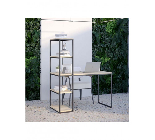 Письмовий стіл у стилі MSMLOFT з надбудовою (145×60×75 см)