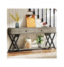 Стіл консольний з 2 ящиками з полицею