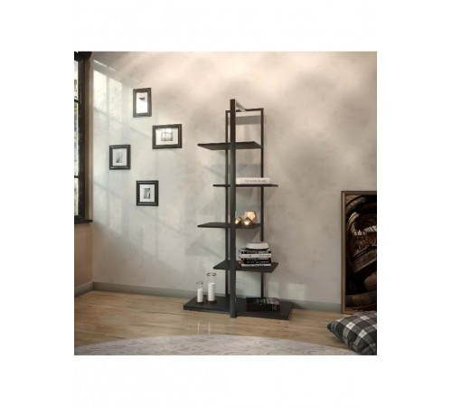 Стелаж MSMLOFT металевий — 5 полиць,  (180×80×35 см)