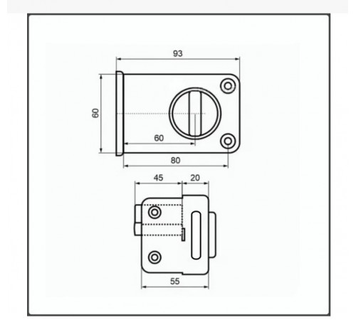 Замок накладний KEDR ЗН-1