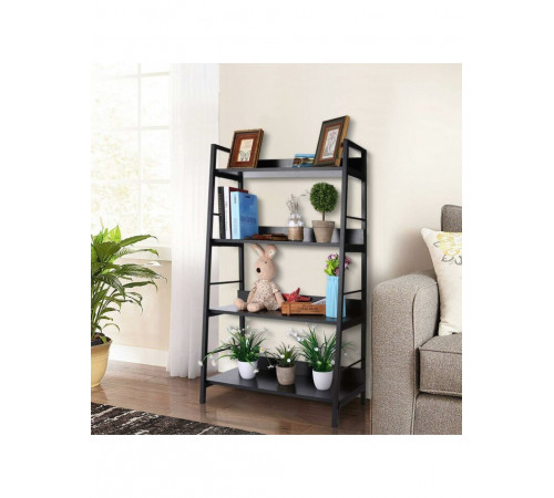 Стелаж MSMLOFT 5 полиць — чорний металевий каркас 1200×700×350 мм