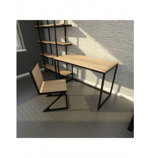 Стіл офісний у стилі Loft, дуб сонома