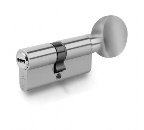 Цилиндр Kale BMЕ 35х10х45=90 мм, никель с вертушкой на короткой стороне