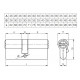 Цилиндр Kale BMЕ 35х10х45=90 мм, никель с вертушкой на короткой стороне