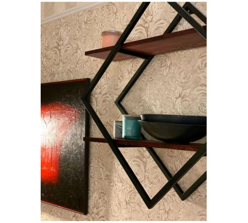 Полка 60×60×20 см черная