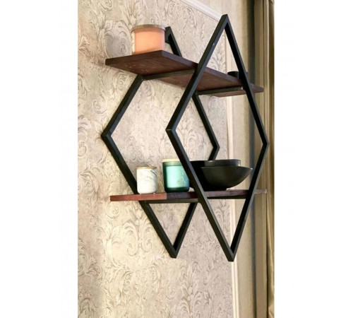 Полка 60×60×20 см черная