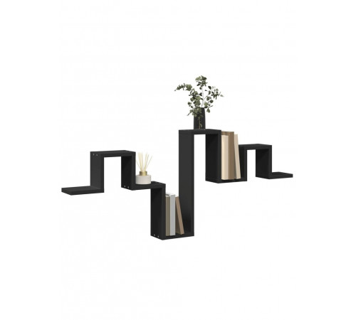 Настінна полиця , чорна
