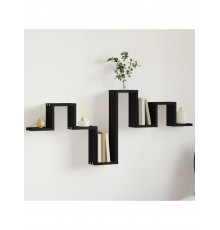 Настінна полиця, чорний